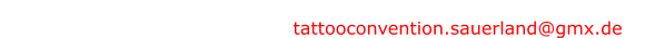 Du willst mit deinem Studio an einer unserer Tattoomessen teilnehmen? Dann kontaktiere uns bitte hier: tattooconvention.sauerland@gmx.de